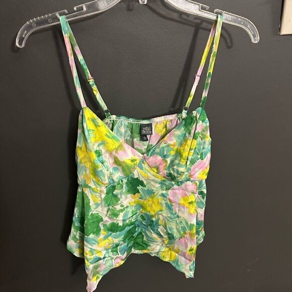 Wild Fable Lime Floral Tart Tank Top NWT Size Small - Picture 5 of 15